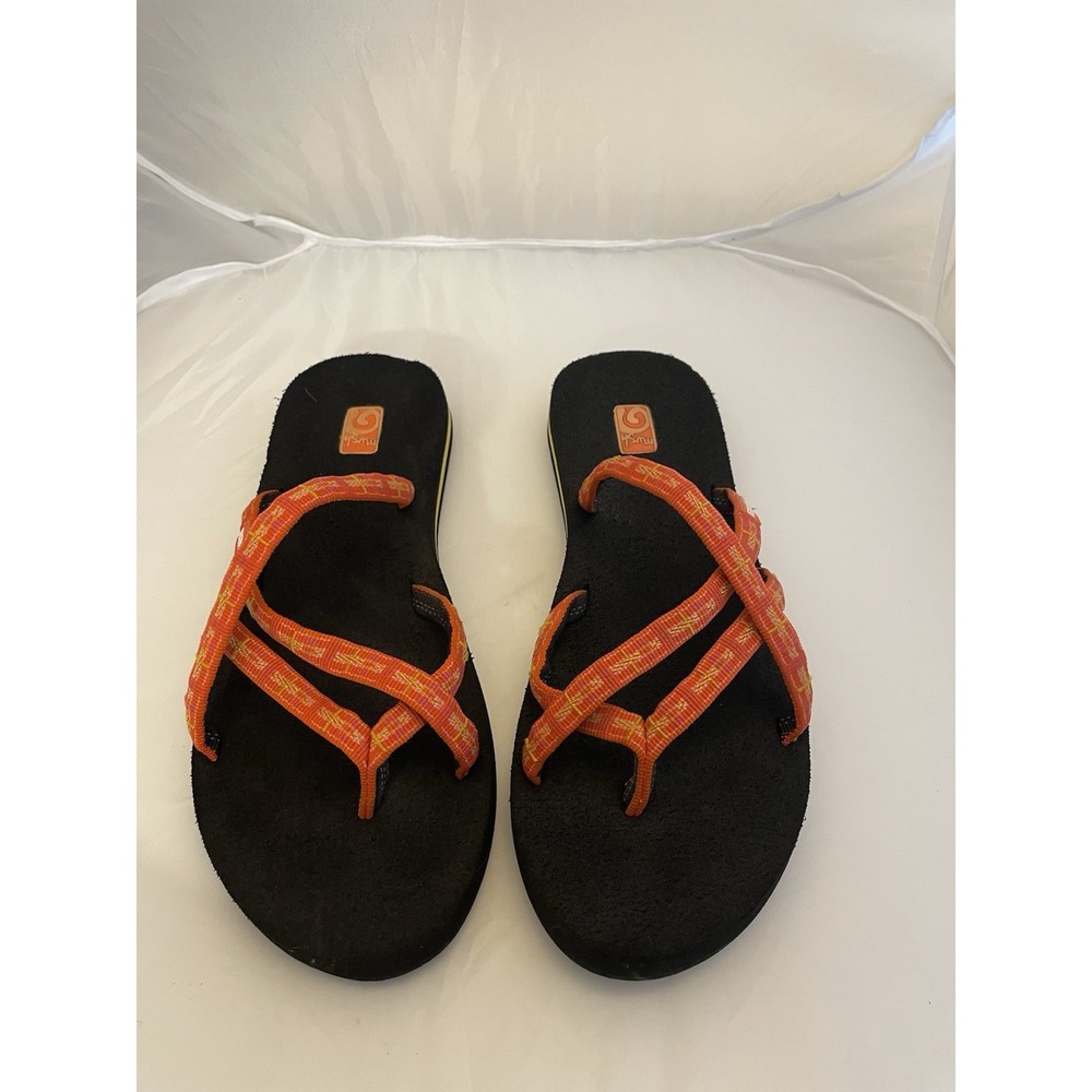 Teva Womens Olowahu Mush Flip Flops Thong Sandals Orange Size 10 Model 6840